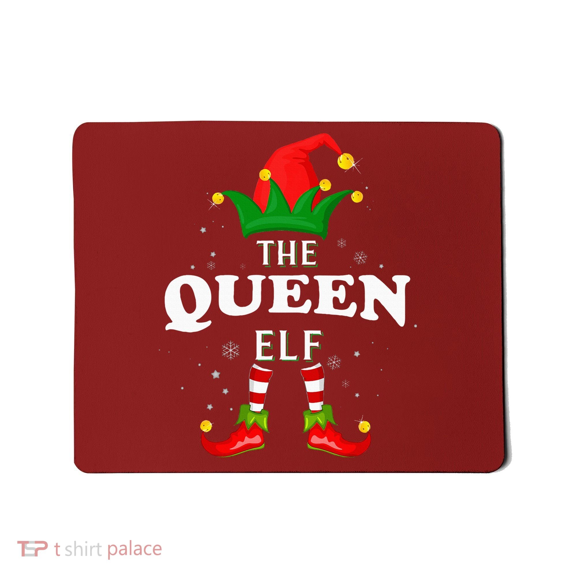 Xmas Queen Elf Family Matching Christmas Pajama Mousepad