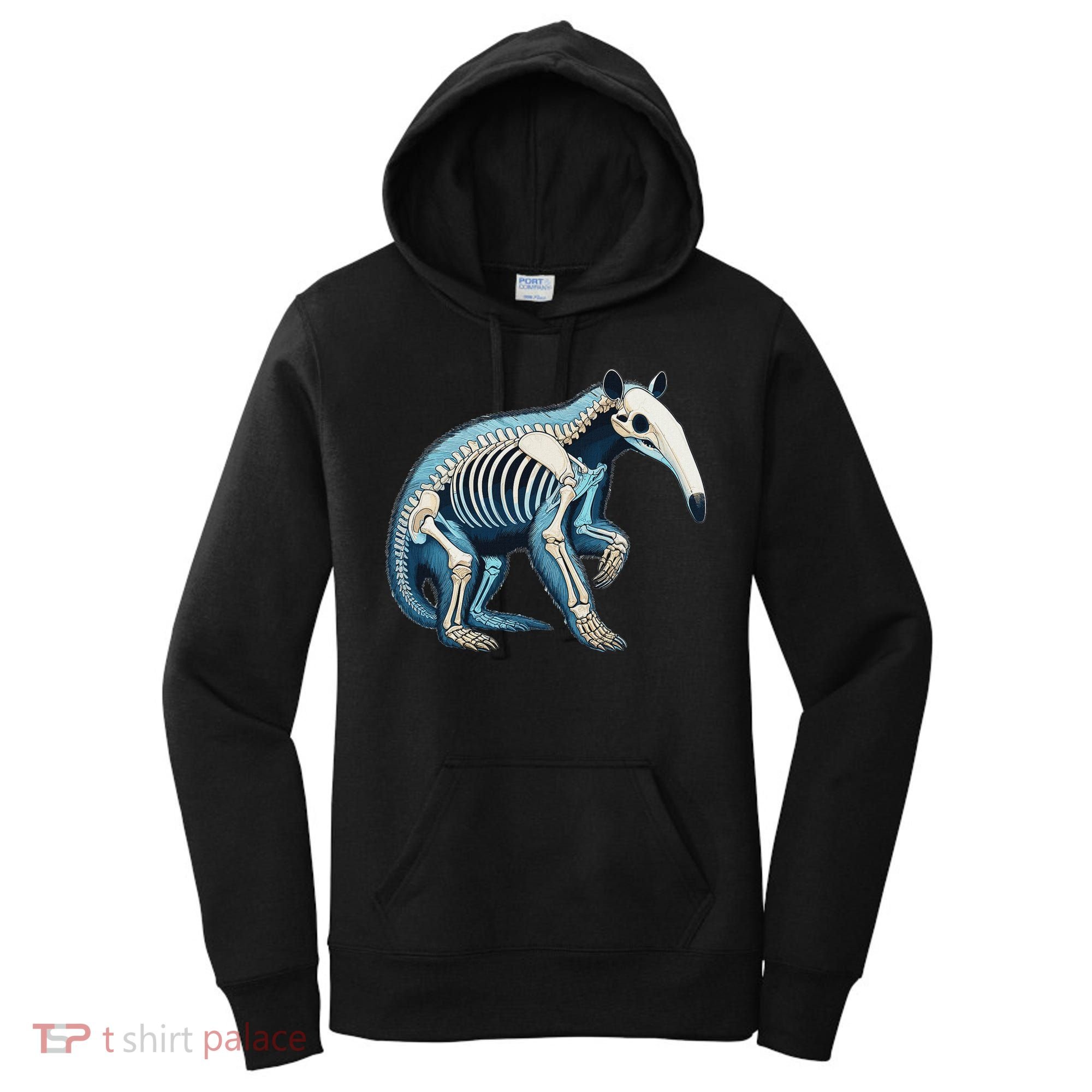 X Ray Anteater Body Anatomy Radiography Skeleton Women's Hoodie
