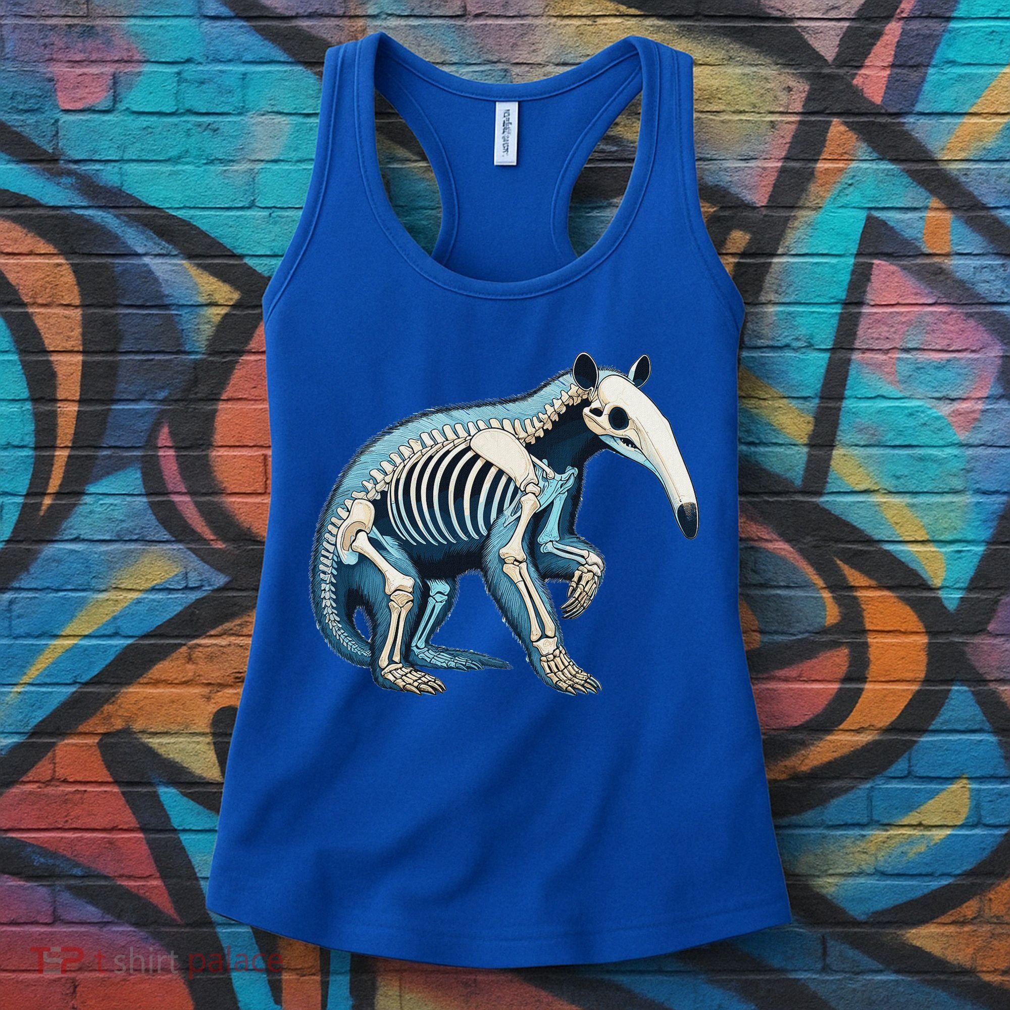 X Ray Anteater Body Anatomy Radiography Skeleton Women's Tank Top
