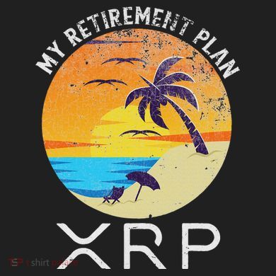 Xrp Ripple Cryptocurrency My Retirement Plan Beach Vacation Ladies Heavyweight Boxy Pullover Hoodie