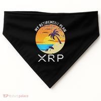 Xrp Ripple Cryptocurrency My Retirement Plan Beach Vacation USA-Made Doggie Bandana thumb 0
