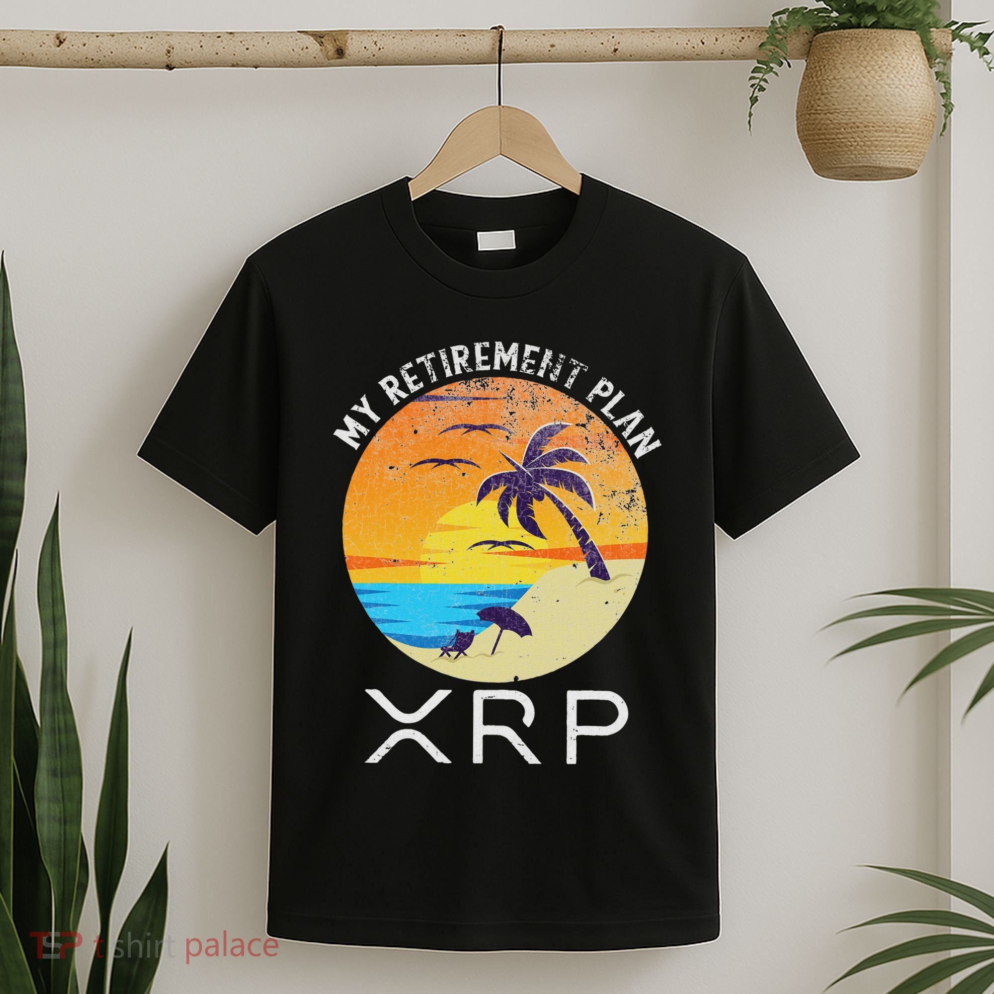 Xrp Ripple Cryptocurrency My Retirement Plan Beach Vacation T-Shirt