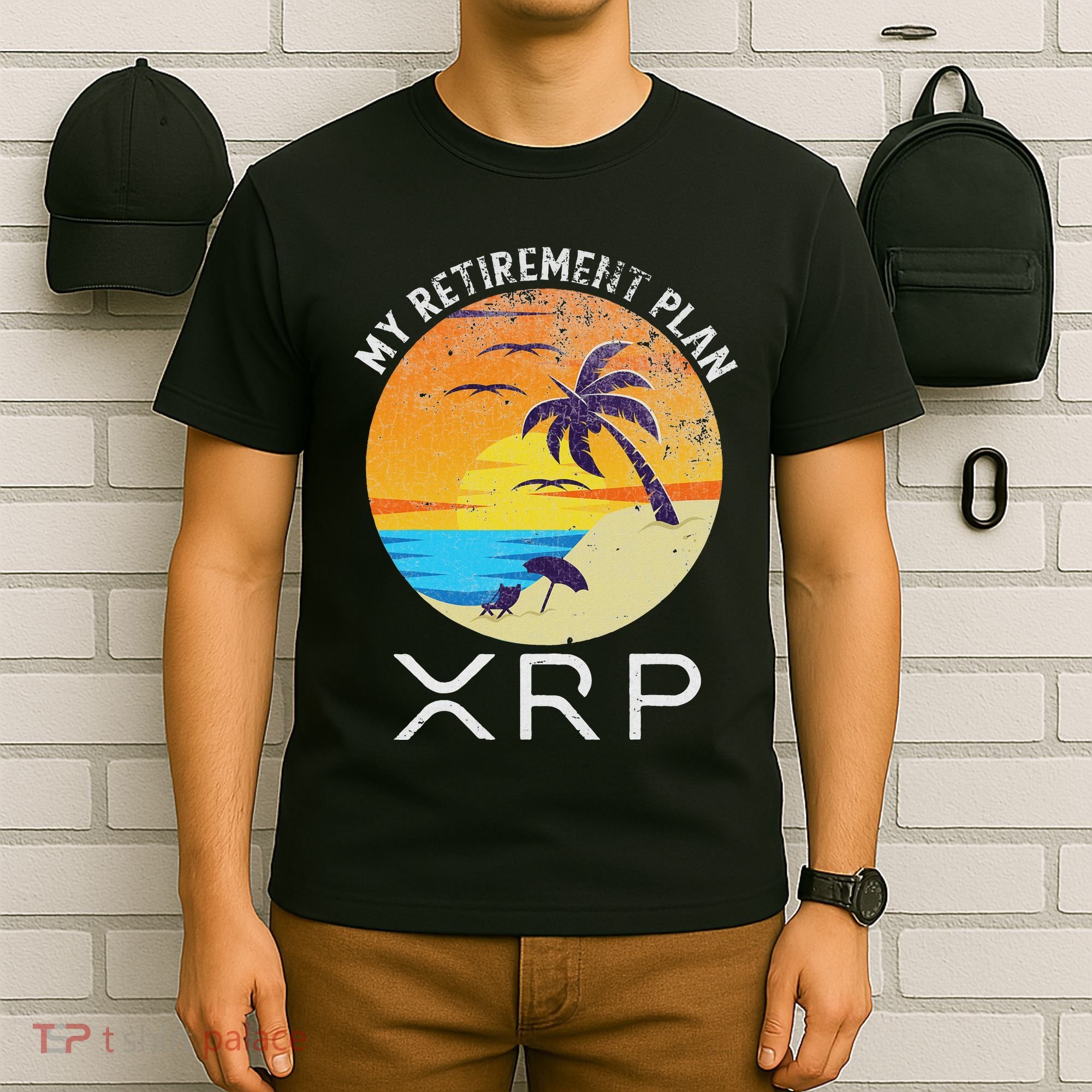 Xrp Ripple Cryptocurrency My Retirement Plan Beach Vacation T-Shirt