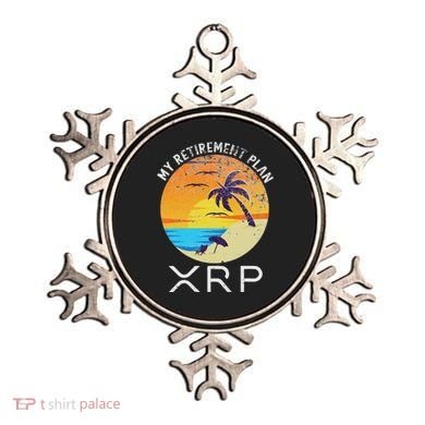 Xrp Ripple Cryptocurrency My Retirement Plan Beach Vacation Ornament