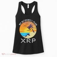 Xrp Ripple Cryptocurrency My Retirement Plan Beach Vacation Women's Tank Top thumb 0
