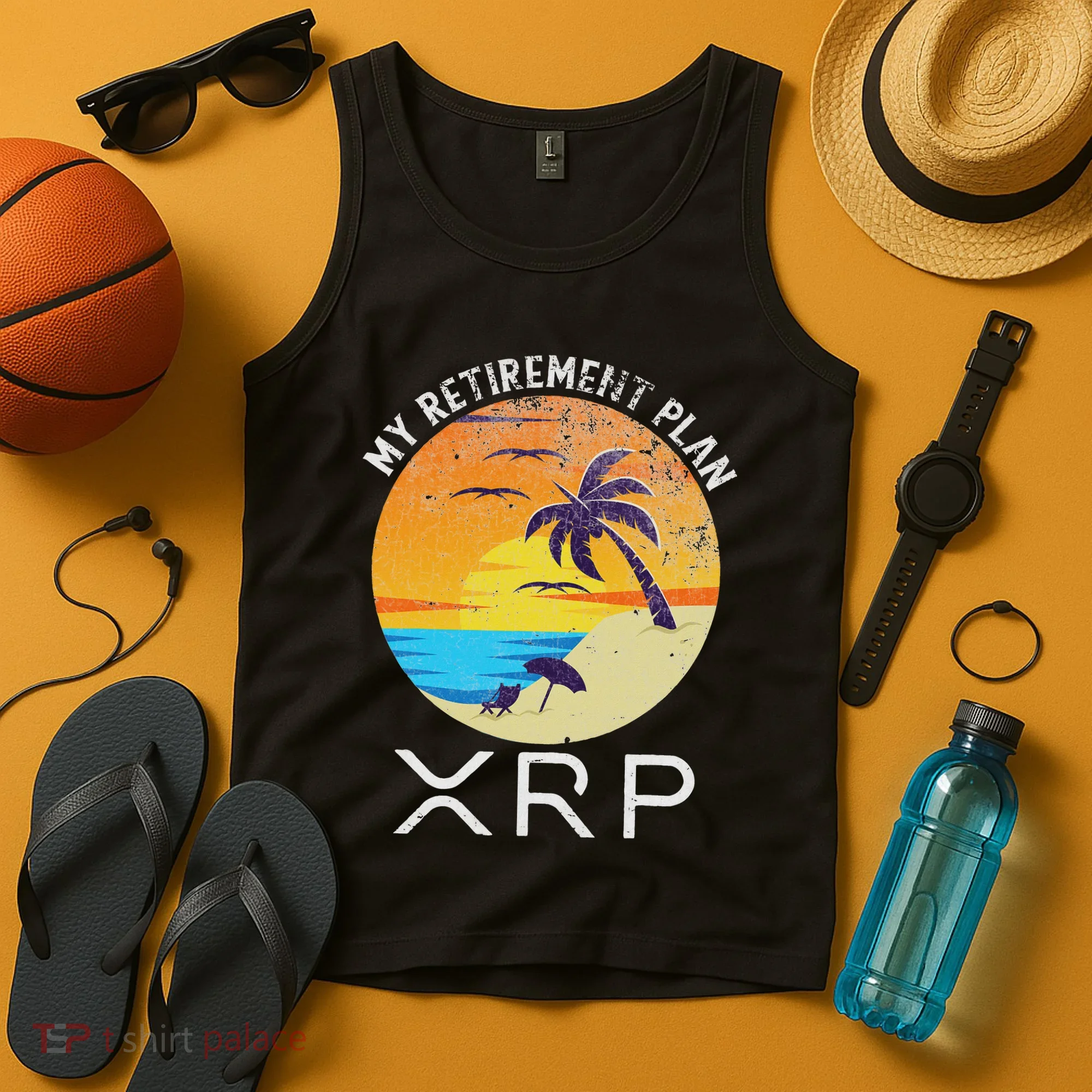 Xrp Ripple Cryptocurrency My Retirement Plan Beach Vacation Tank Top