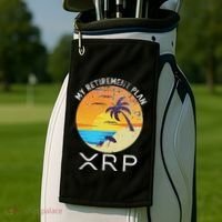 Xrp Ripple Cryptocurrency My Retirement Plan Beach Vacation Golf Towel thumb 2
