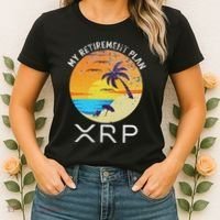 Xrp Ripple Cryptocurrency My Retirement Plan Beach Vacation Women's T-Shirt thumb 2