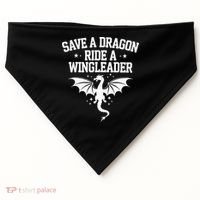 Xaddy Save A Dragon Ride A Wingleader 4th Wing Book Lover USA-Made Doggie Bandana thumb 0
