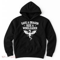 Xaddy Save A Dragon Ride A Wingleader 4th Wing Book Lover Hoodie thumb 0