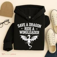 Xaddy Save A Dragon Ride A Wingleader 4th Wing Book Lover Hoodie thumb 4
