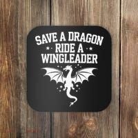 Xaddy Save A Dragon Ride A Wingleader 4th Wing Book Lover Coaster thumb 0