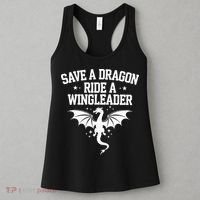 Xaddy Save A Dragon Ride A Wingleader 4th Wing Book Lover Women's Tank Top thumb 3