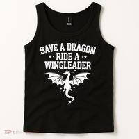 Xaddy Save A Dragon Ride A Wingleader 4th Wing Book Lover Tank Top thumb 2