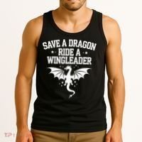 Xaddy Save A Dragon Ride A Wingleader 4th Wing Book Lover Tank Top thumb 3