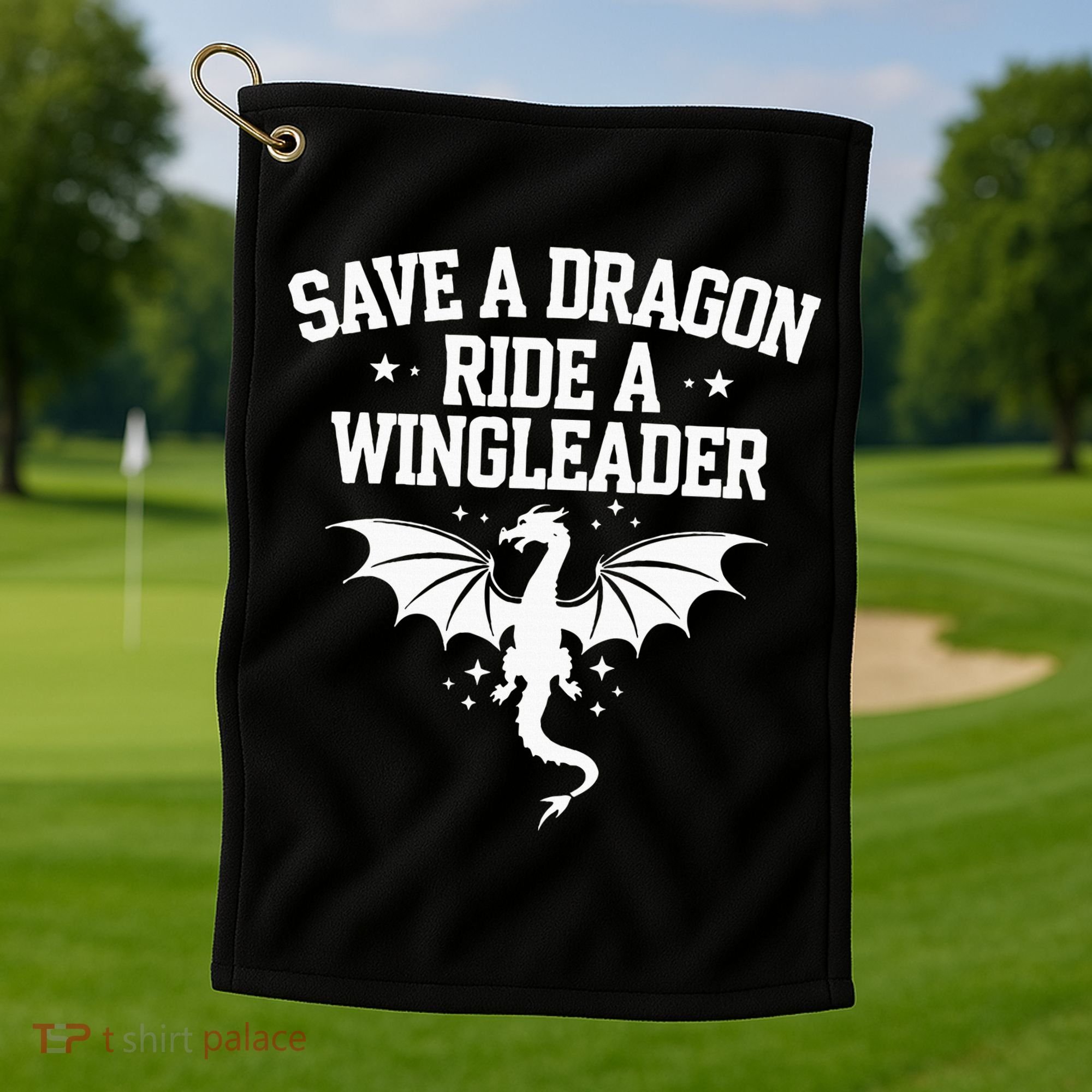 Xaddy Save A Dragon Ride A Wingleader 4th Wing Book Lover Golf Towel