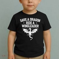 Xaddy Save A Dragon Ride A Wingleader 4th Wing Book Lover Toddler T-Shirt thumb 2