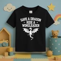 Xaddy Save A Dragon Ride A Wingleader 4th Wing Book Lover Toddler T-Shirt thumb 3