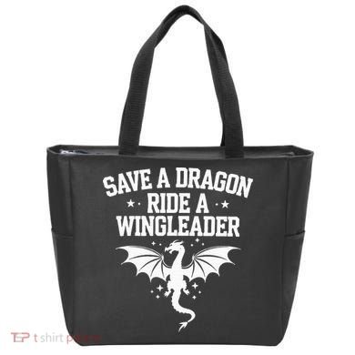 Xaddy Save A Dragon Ride A Wingleader 4th Wing Book Lover Tote Bag