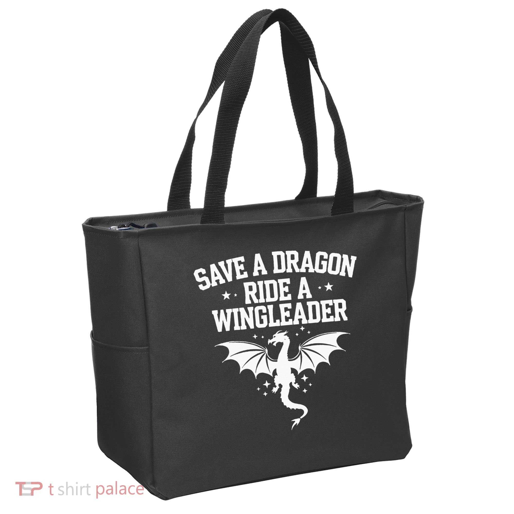 Xaddy Save A Dragon Ride A Wingleader 4th Wing Book Lover Tote Bag