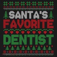Xmas SantaS Favorite Dentist Funny Ugly Christmas Gift USA-Made Doggie Bandana thumb 2