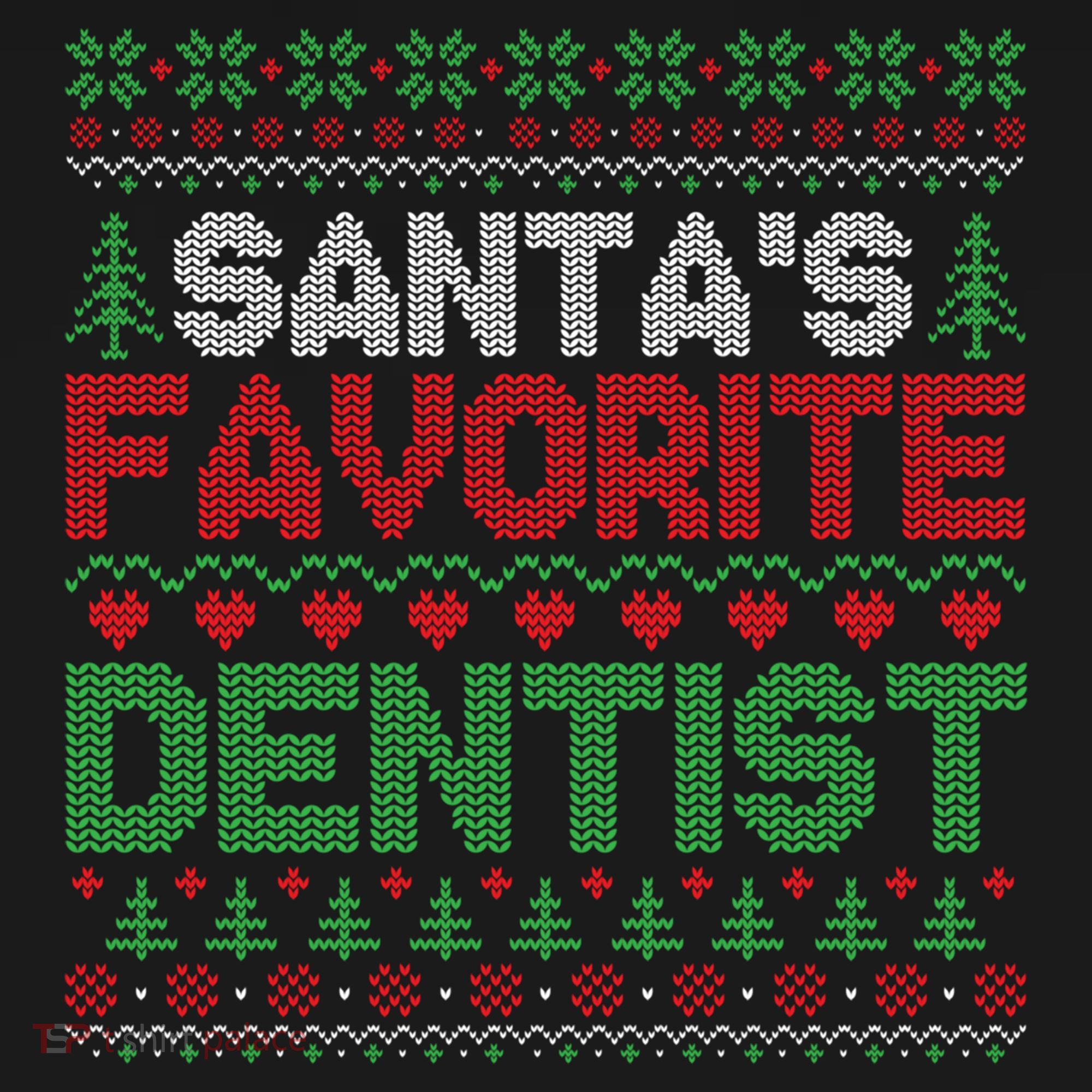 Xmas SantaS Favorite Dentist Funny Ugly Christmas Gift Bucket Hat