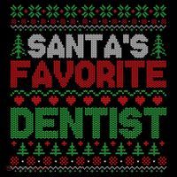 Xmas SantaS Favorite Dentist Funny Ugly Christmas Gift Coffee Mug thumb 5