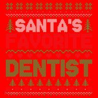 Xmas SantaS Favorite Dentist Funny Ugly Christmas Gift Santa Hat thumb 1
