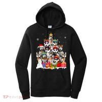 Xmas Siberian Husky Dog Christmas Ornat Tree Christmas Meaningful Gift Women's Hoodie thumb 0