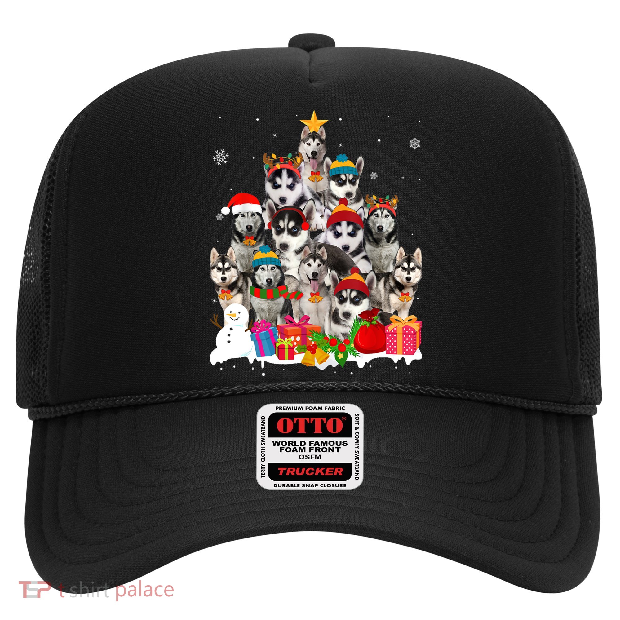 Xmas Siberian Husky Dog Christmas Ornat Tree Christmas Meaningful Gift Hat