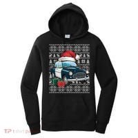 Xmas Style Ugly Santa Hat Police Car Christmas Gift Women's Hoodie thumb 0