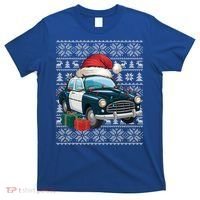 Xmas Style Ugly Santa Hat Police Car Christmas Gift T-Shirt thumb 0