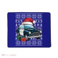 Xmas Style Ugly Santa Hat Police Car Christmas Gift Mousepad thumb 0