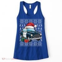 Xmas Style Ugly Santa Hat Police Car Christmas Gift Women's Tank Top thumb 0