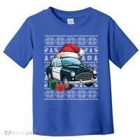 Xmas Style Ugly Santa Hat Police Car Christmas Gift Toddler T-Shirt thumb 0