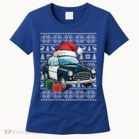 Xmas Style Ugly Santa Hat Police Car Christmas Gift Women's T-Shirt thumb 0