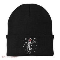 Xmas Tree Christmas Lights Christmas Skeleton Dancing Meaningful Gift Beanie thumb 0