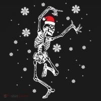 Xmas Tree Christmas Lights Christmas Skeleton Dancing Meaningful Gift Pajama Set thumb 2