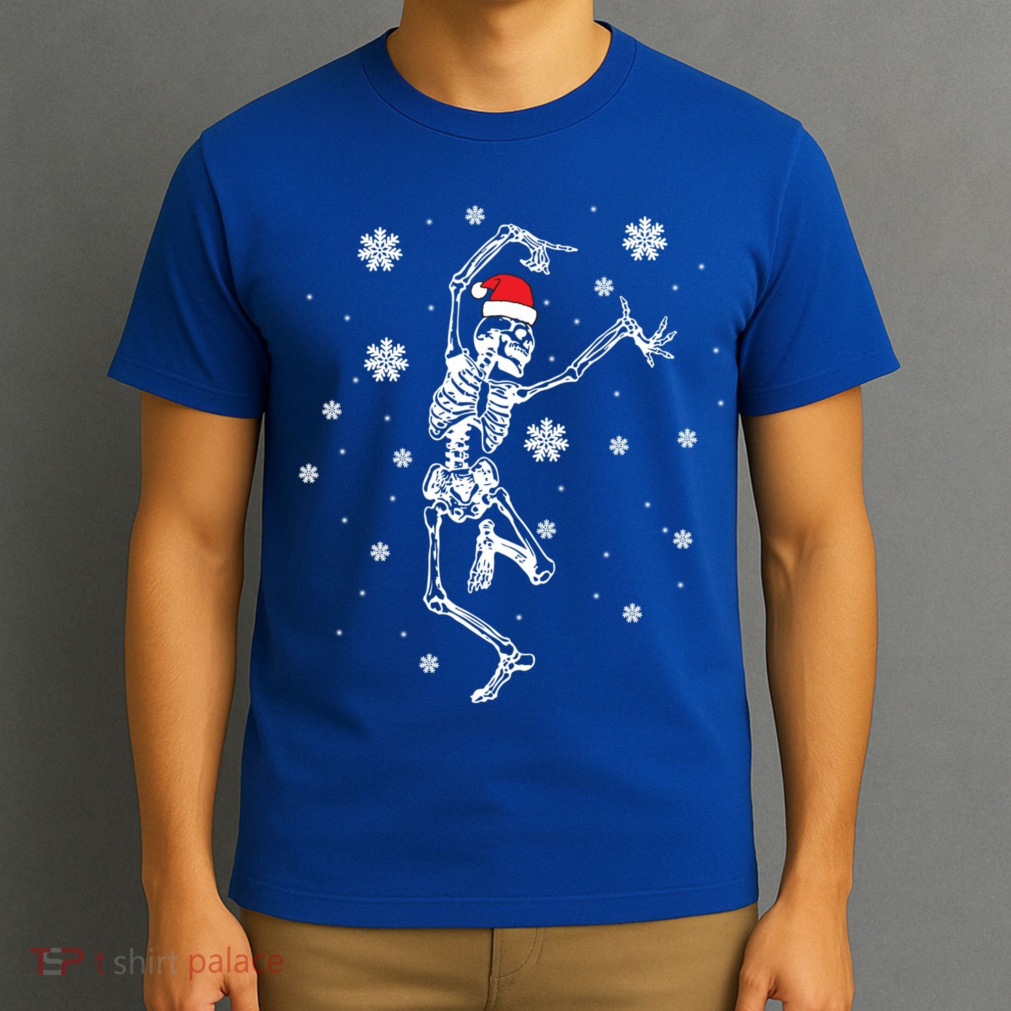 Xmas Tree Christmas Lights Christmas Skeleton Dancing Meaningful Gift T-Shirt