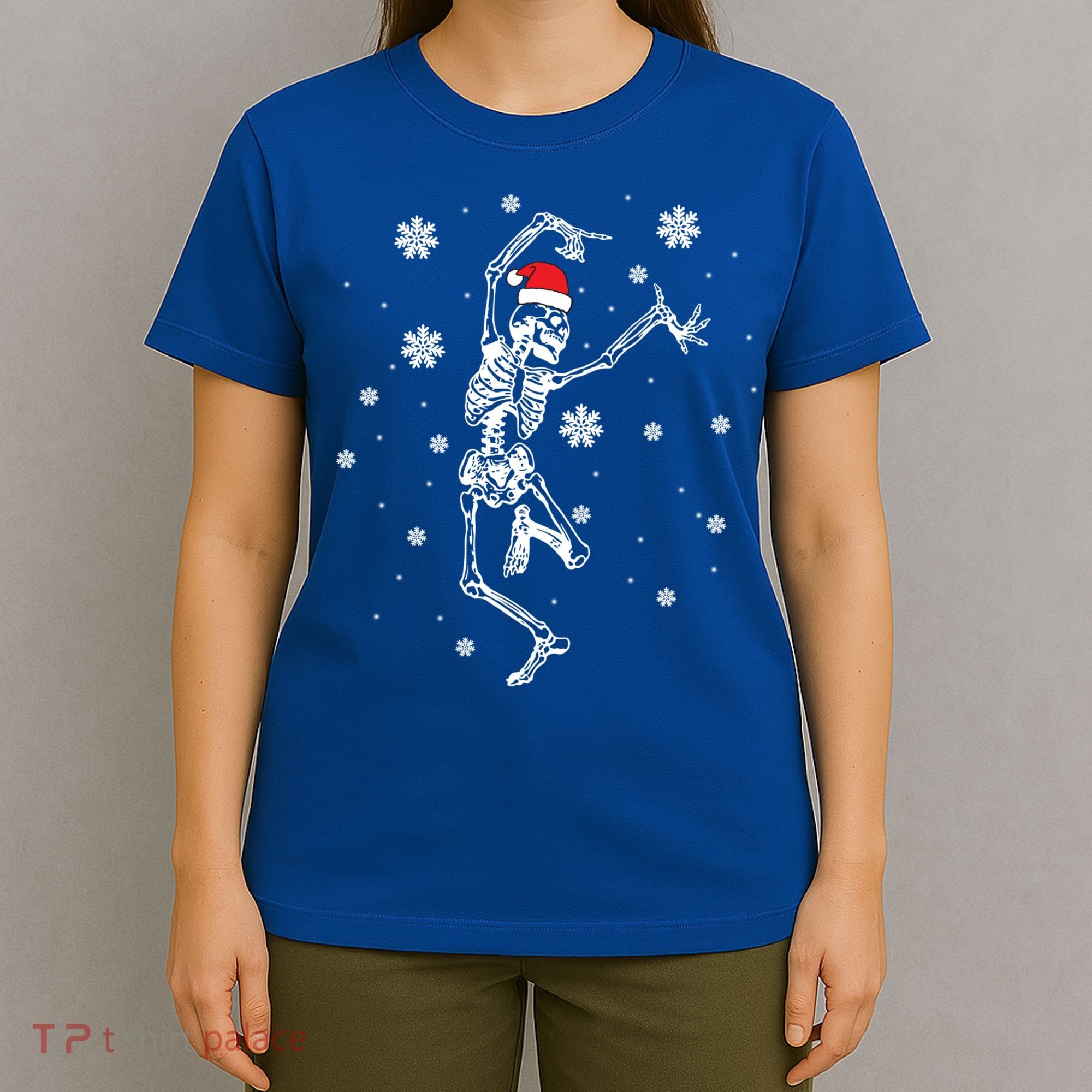 Xmas Tree Christmas Lights Christmas Skeleton Dancing Meaningful Gift T-Shirt