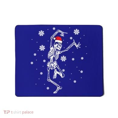 Xmas Tree Christmas Lights Christmas Skeleton Dancing Meaningful Gift Mousepad