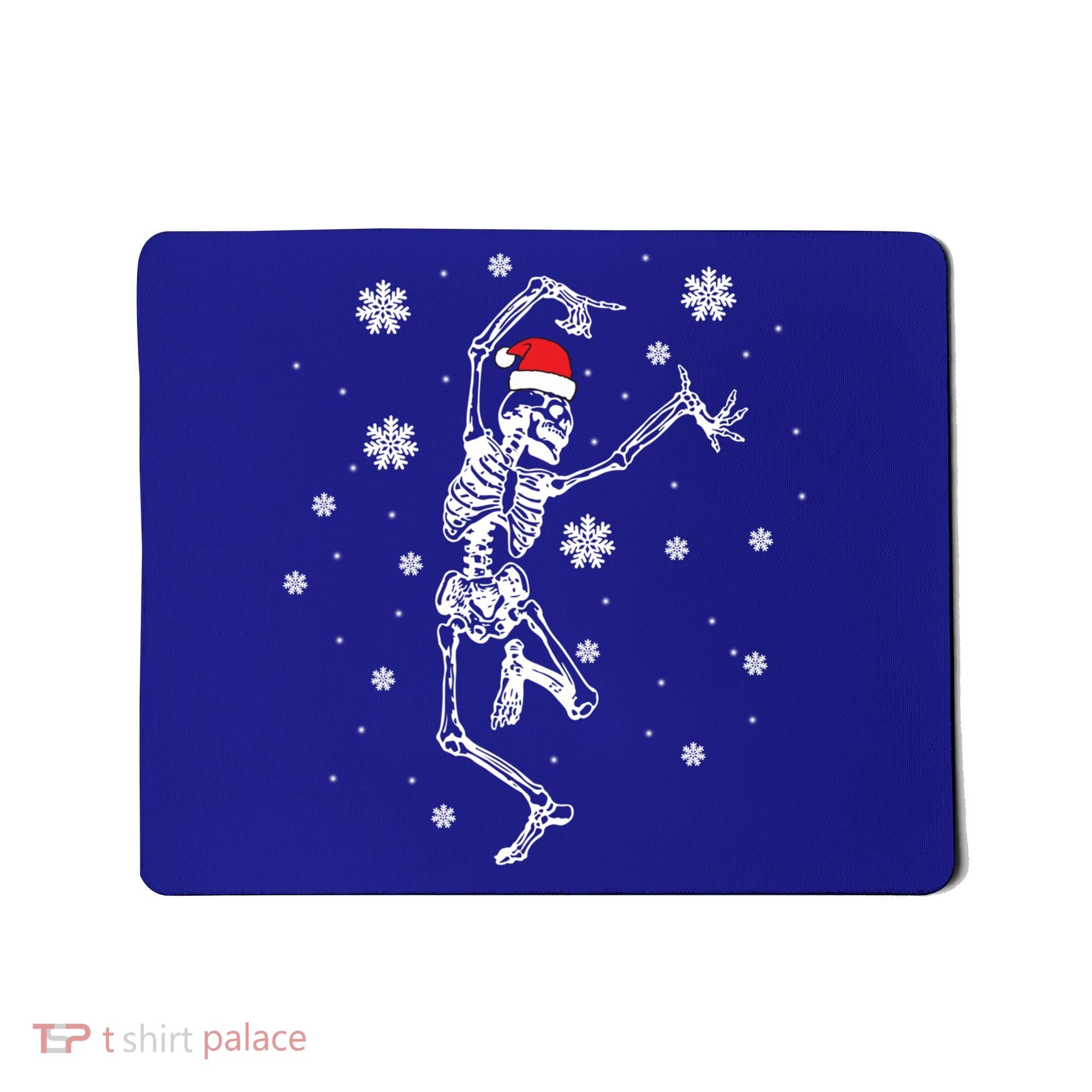 Xmas Tree Christmas Lights Christmas Skeleton Dancing Meaningful Gift Mousepad