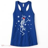 Xmas Tree Christmas Lights Christmas Skeleton Dancing Meaningful Gift Women's Tank Top thumb 0