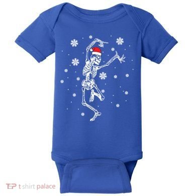 Xmas Tree Christmas Lights Christmas Skeleton Dancing Meaningful Gift Baby Bodysuit