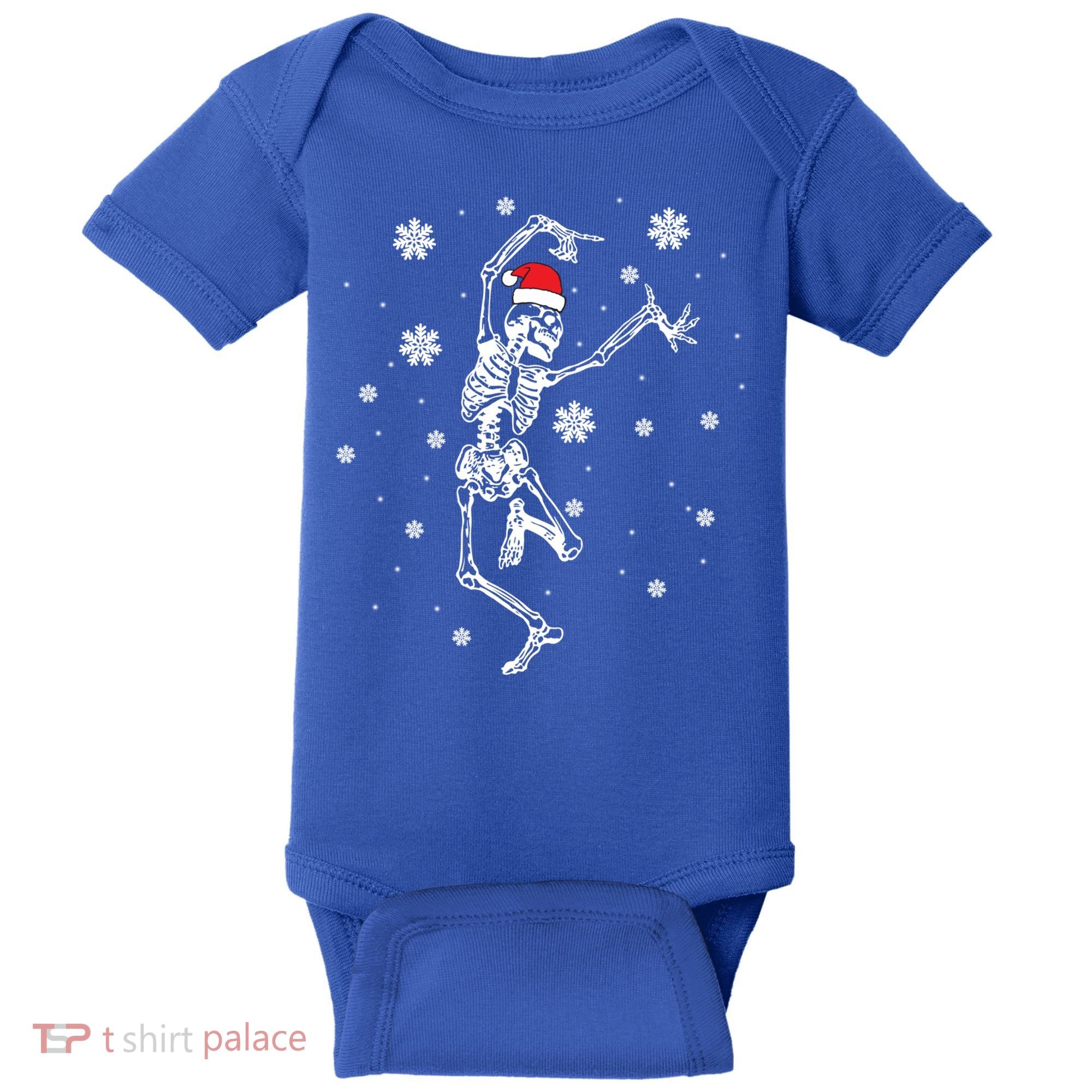 Xmas Tree Christmas Lights Christmas Skeleton Dancing Meaningful Gift Baby Bodysuit