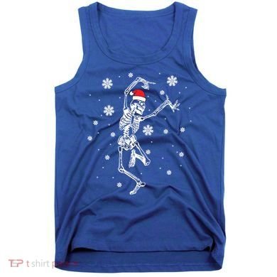 Xmas Tree Christmas Lights Christmas Skeleton Dancing Meaningful Gift Tank Top