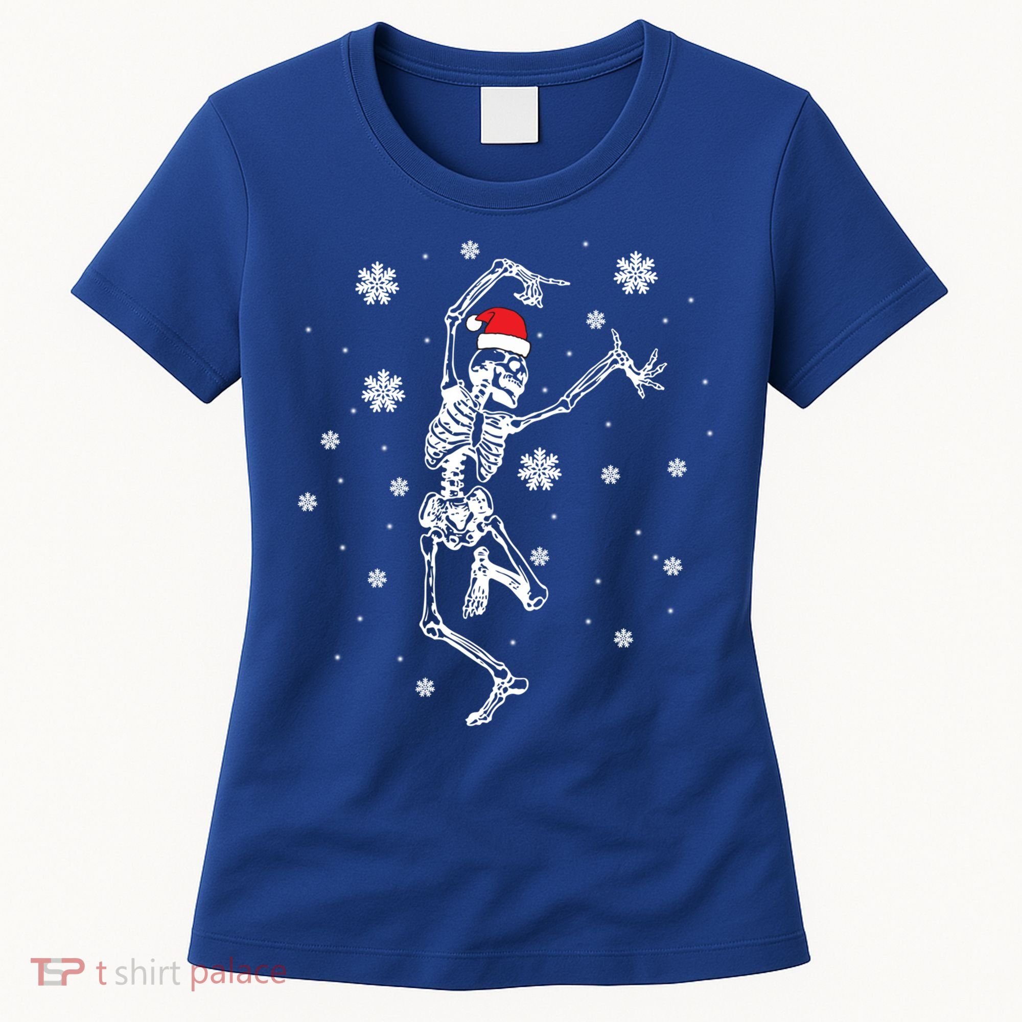 Xmas Tree Christmas Lights Christmas Skeleton Dancing Meaningful Gift Women's T-Shirt