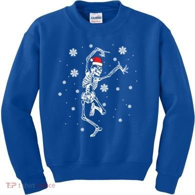 Xmas Tree Christmas Lights Christmas Skeleton Dancing Meaningful Gift Kids Sweatshirt