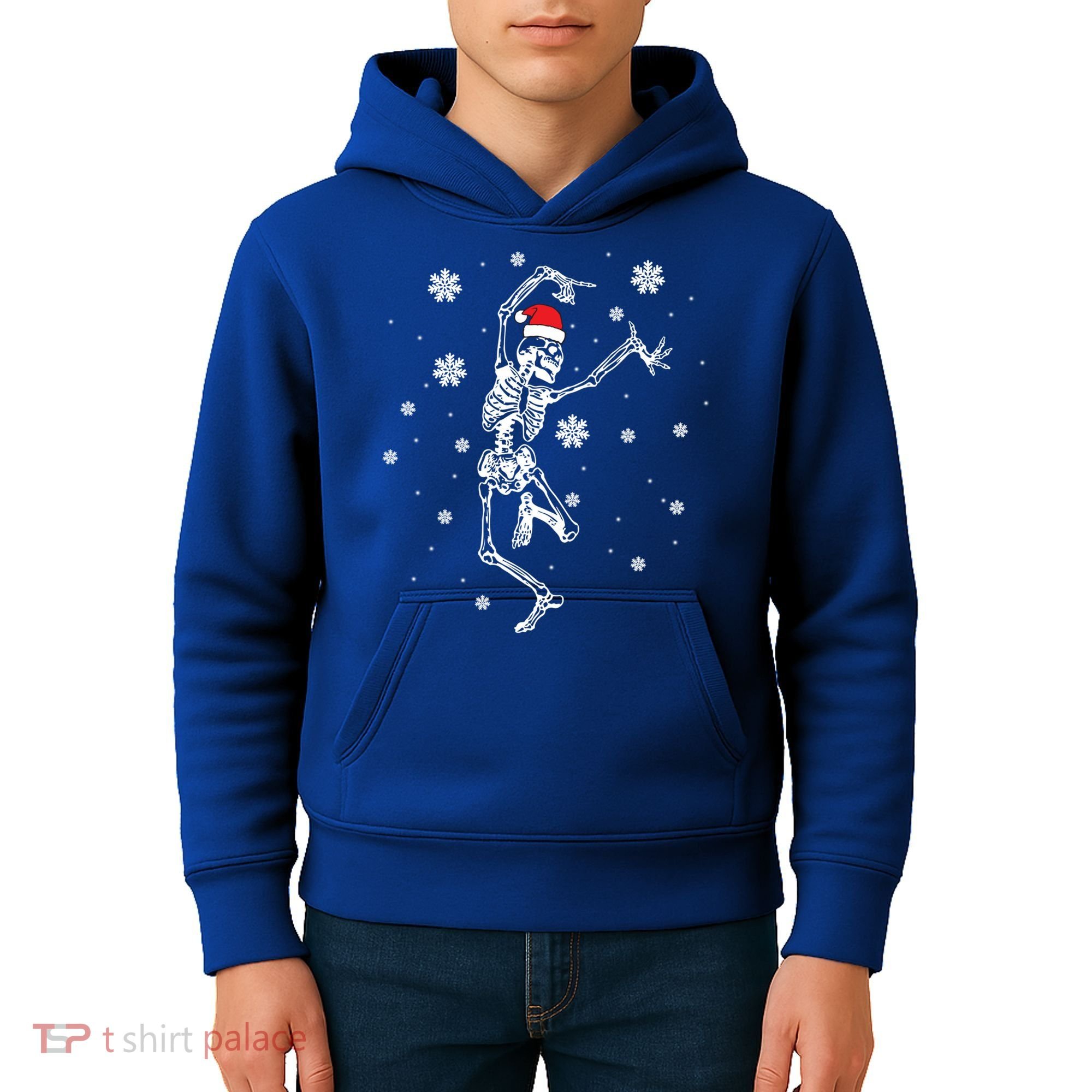 Xmas Tree Christmas Lights Christmas Skeleton Dancing Meaningful Gift Kids Hoodie