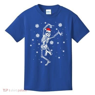 Xmas Tree Christmas Lights Christmas Skeleton Dancing Meaningful Gift Kids T-Shirt